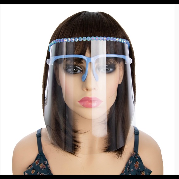 Protective Face Shield Blue Stone Reusable Glasses - Picture 2 of 9